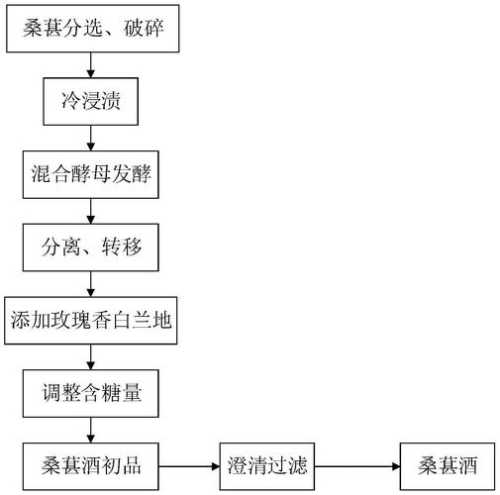 桑葚酒的制作方法