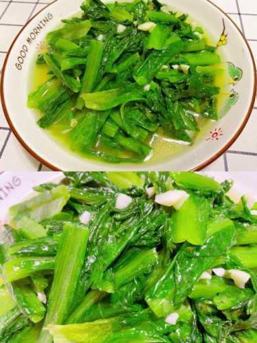 蒜蓉炒油麦菜_蒜蓉炒油麦菜的家常做法