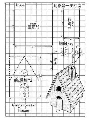 姜饼屋设计图_姜饼屋设计图及样品