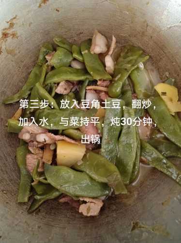 土豆豆角炖猪肉块的做法